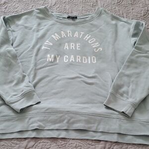 Fifth Sun Light Blue Crew Neck Sweatshirt Size XL